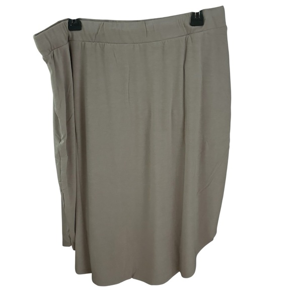 Women’s Mocha Plus Tulip Hem Drawstring Skirt With Side Pockets New 3X - Picture 4 of 8